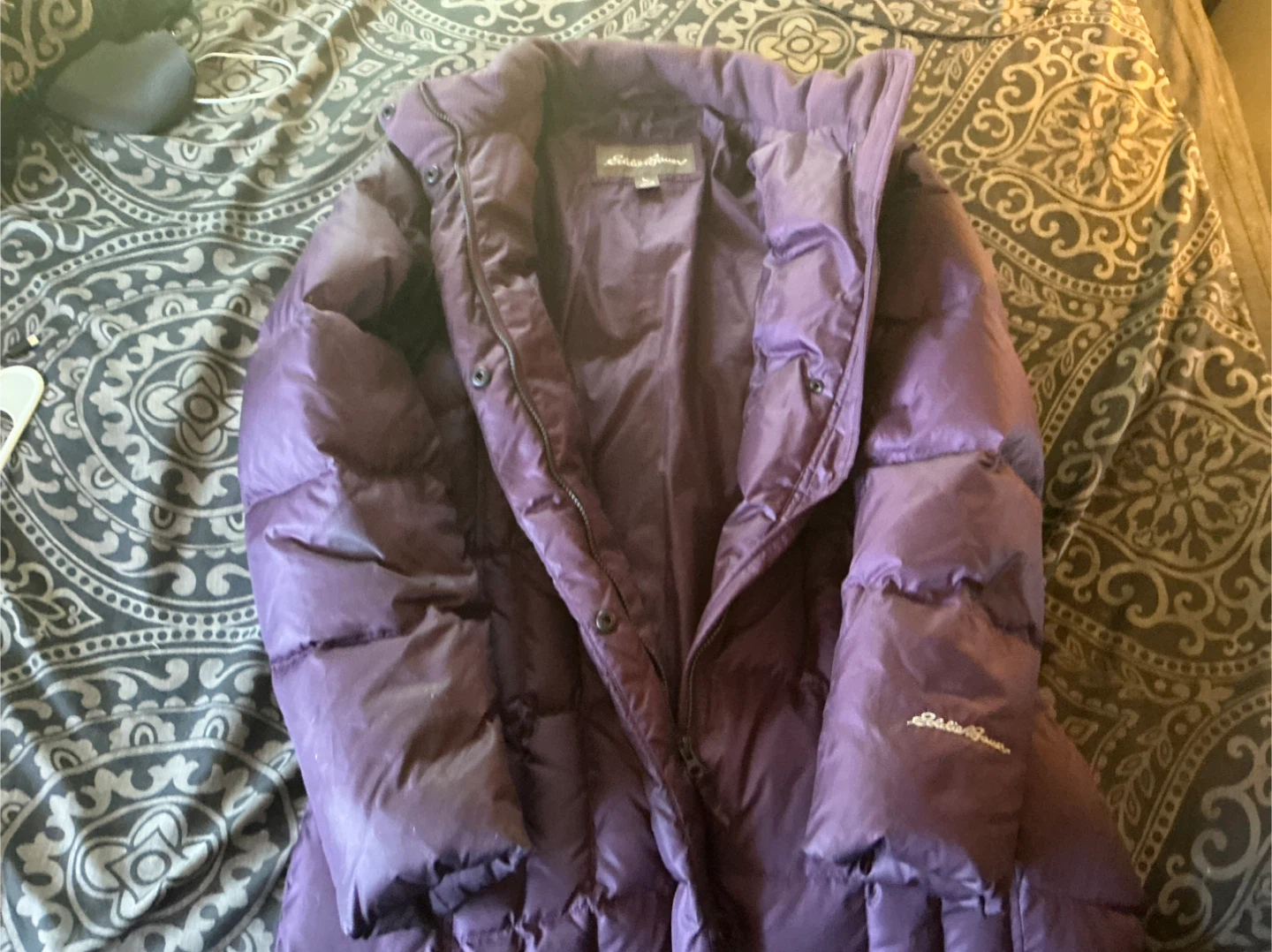 Eddie Bauer Purple Down Puffer Coat - photo 4