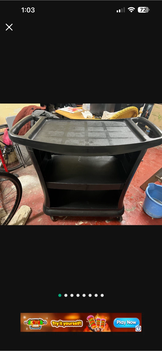 Black Utility Cart