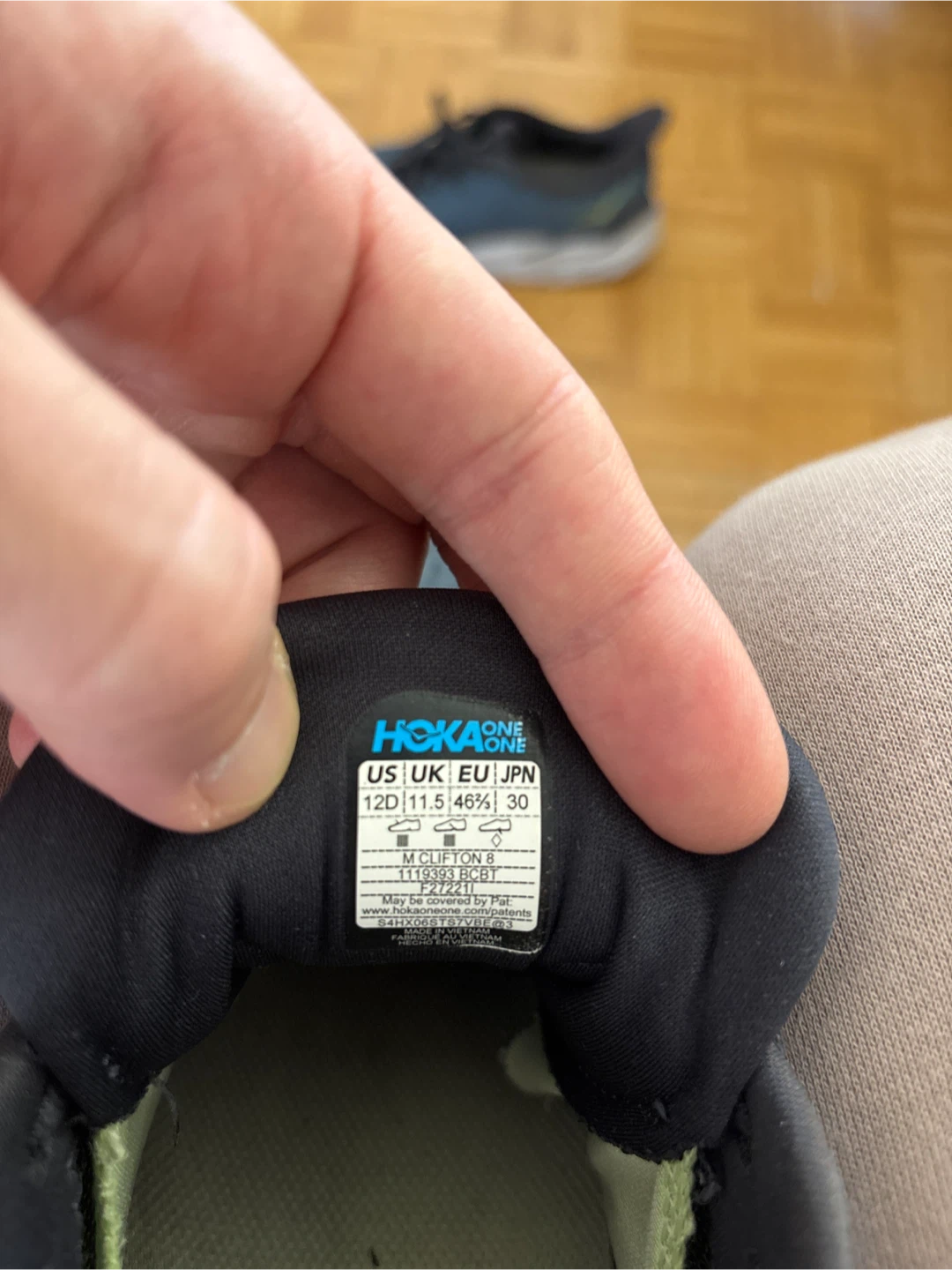 Hoka Clifton 8 Blue Running Shoes - US 12 - photo 2