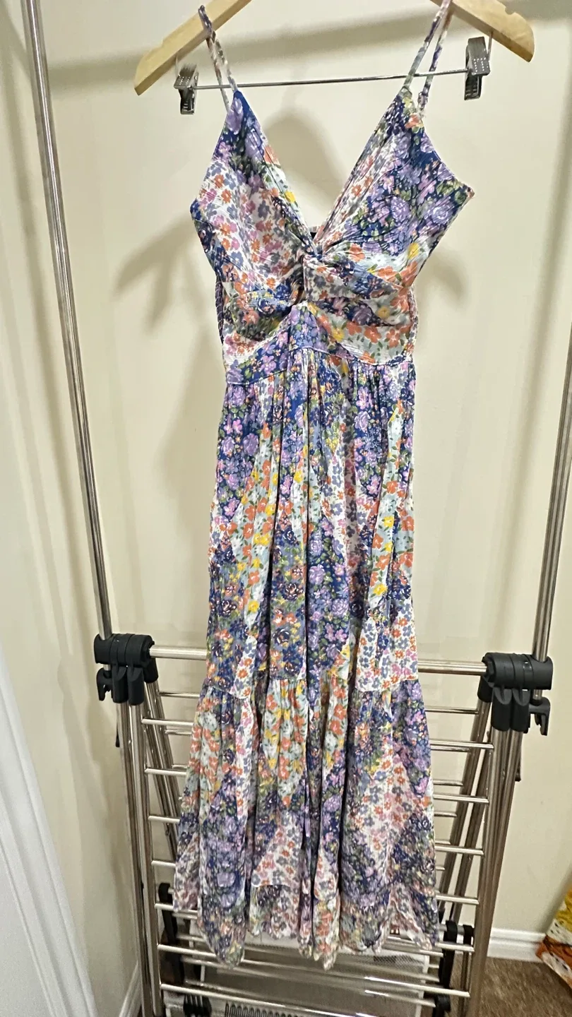 RD Style Floral Print Dress - Size Small thumbnail