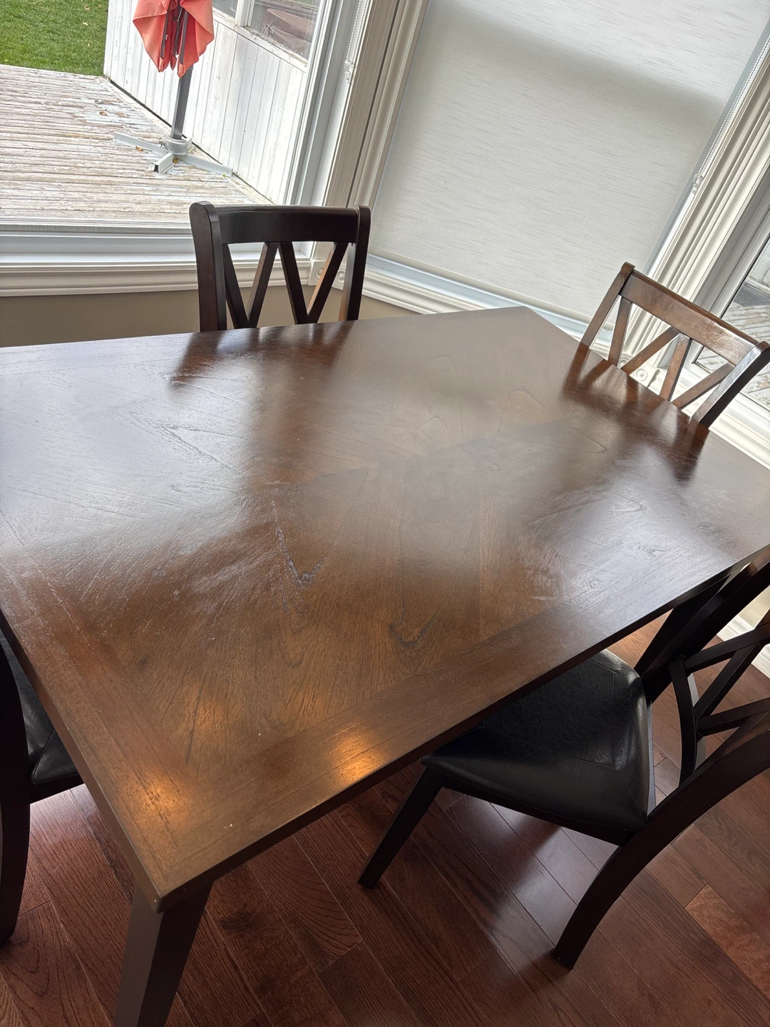 Wooden Dining Table with Chairs