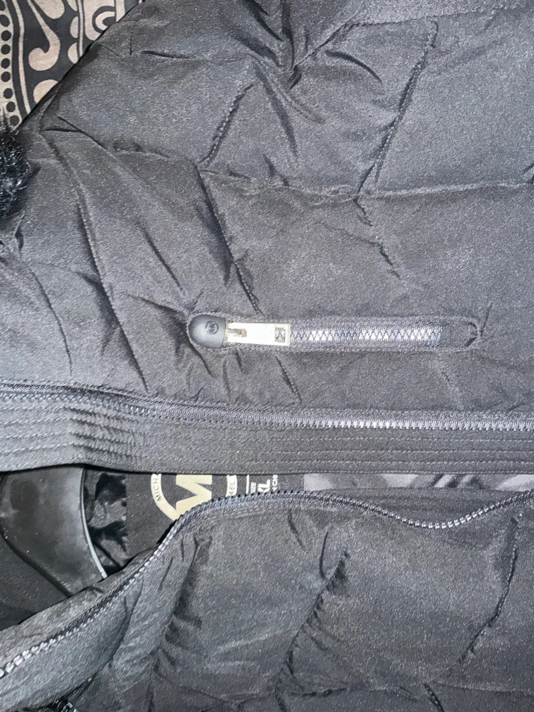 Michael Kors Black Puffer Jacket - Size XL image indicator(5)