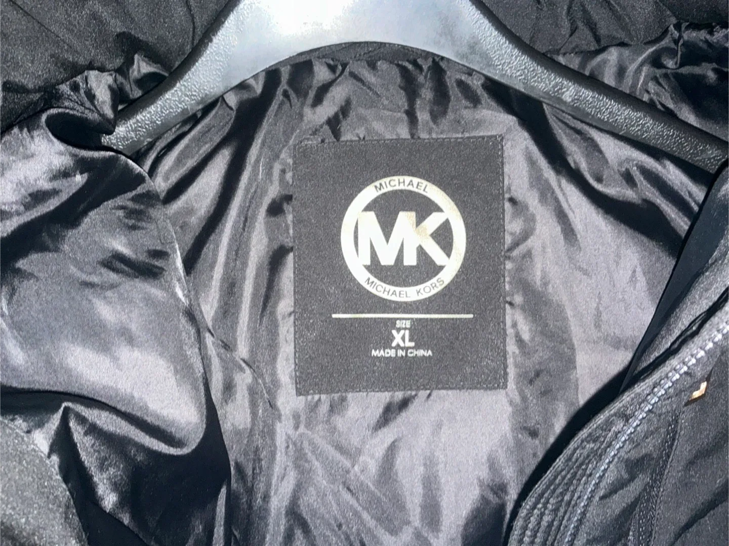 Michael Kors Black Puffer Jacket - Size XL image indicator(2)