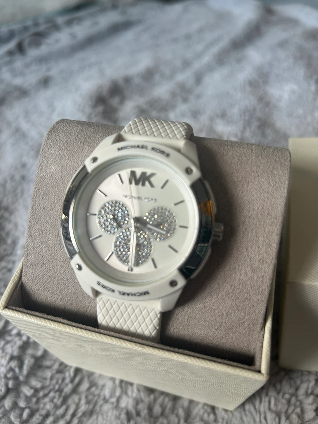 Michael Kors White Watch with Box
