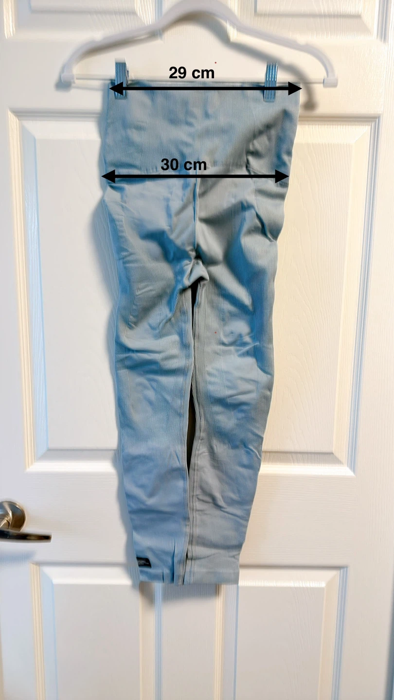 Adidas Stella McCartney Light Blue Training Tights - photo 2