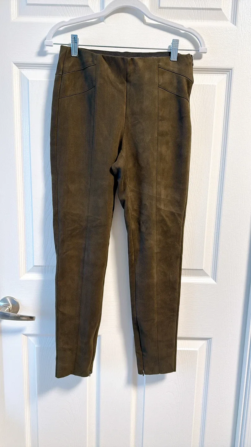 Brown Suede Pants - Size Small
