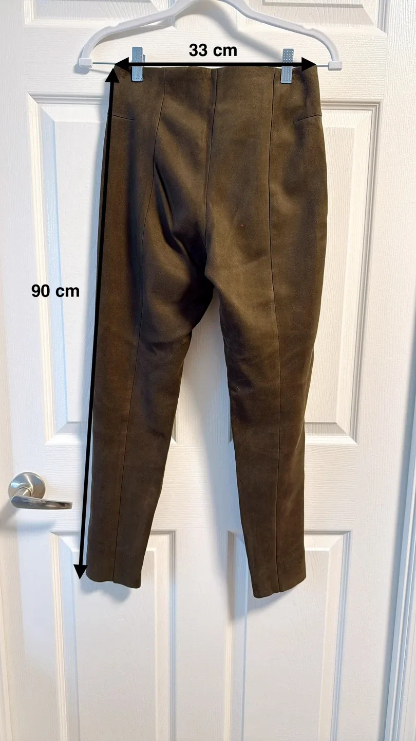 Brown Suede Pants - Size Small image indicator(2)