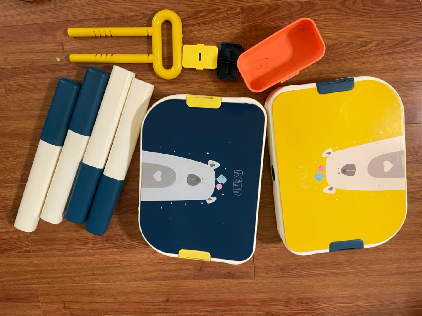 Kids Building Block Table with Blocks - photo 4