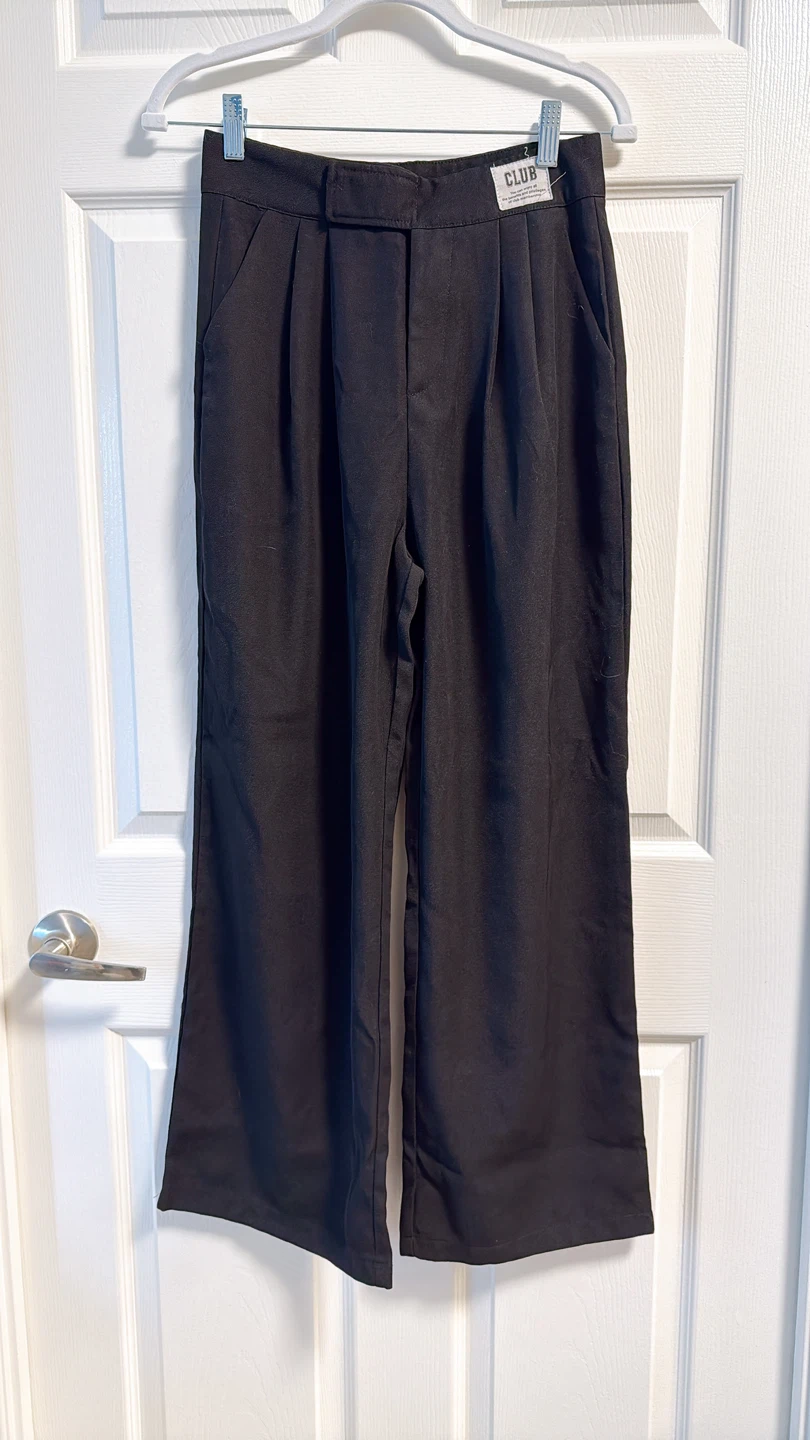 Black Wide Leg Trousers