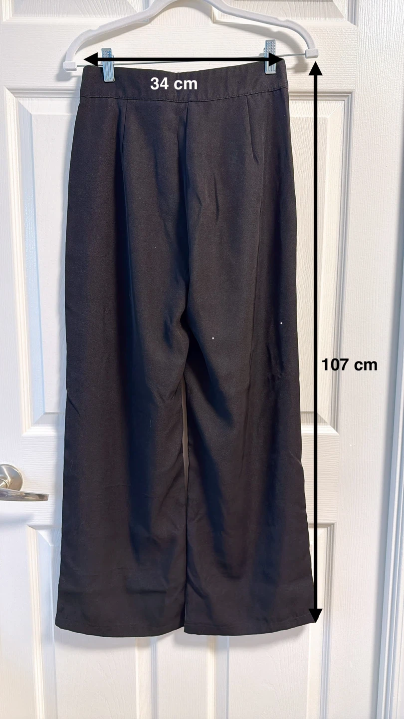 Black Wide Leg Trousers - photo 2