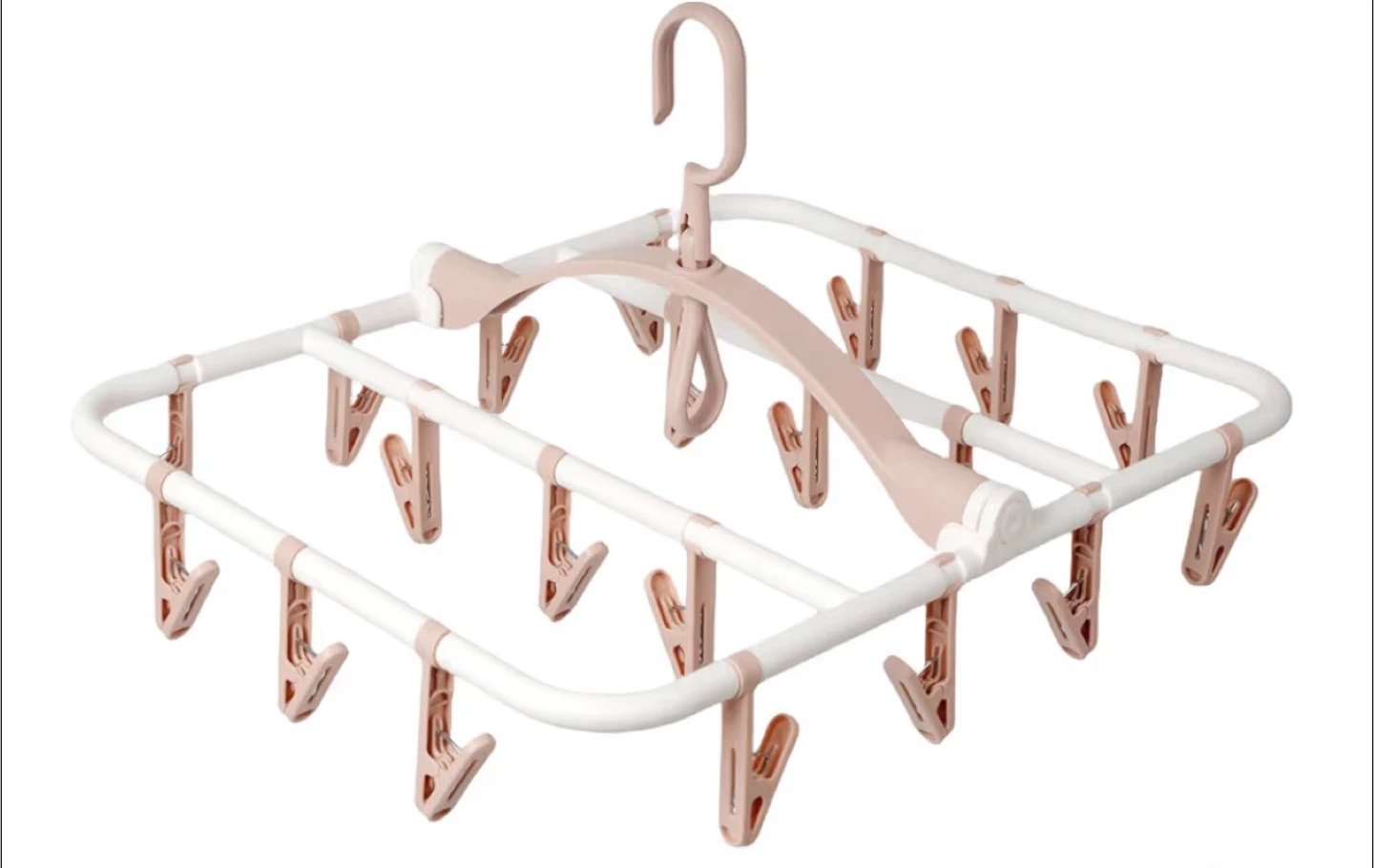 Clothes Drying Rack with Clips