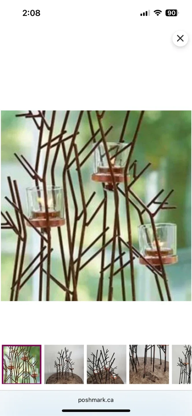 PartyLite Twinkling Twigs Votive/Tealight Holder image indicator(2)