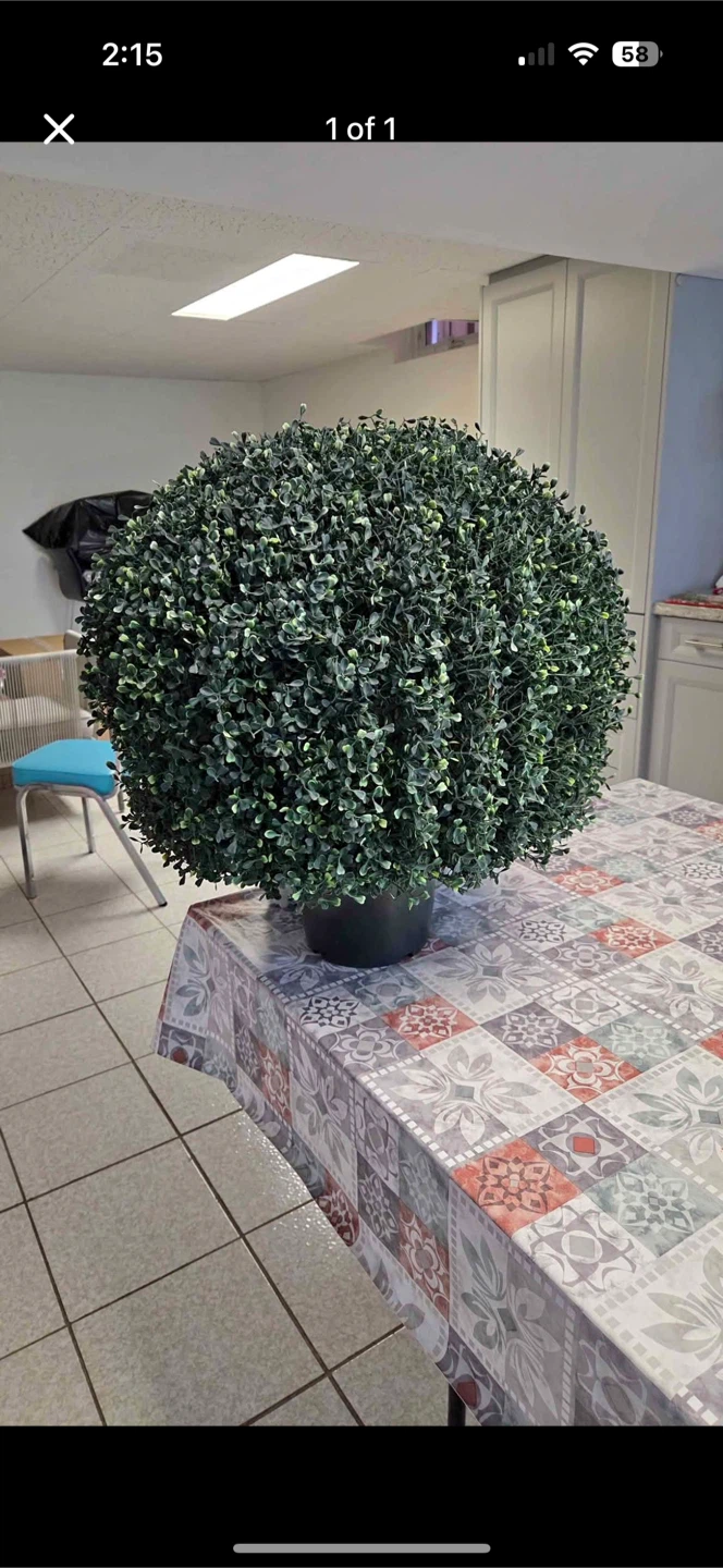 4x Artificial Boxwood Ball Topiary Tree