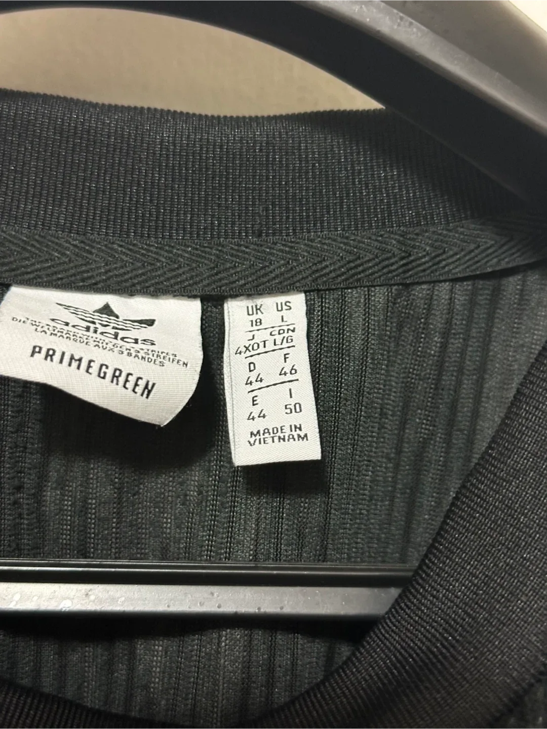 Adidas Black Corduroy Pullover - Size Large image indicator(5)