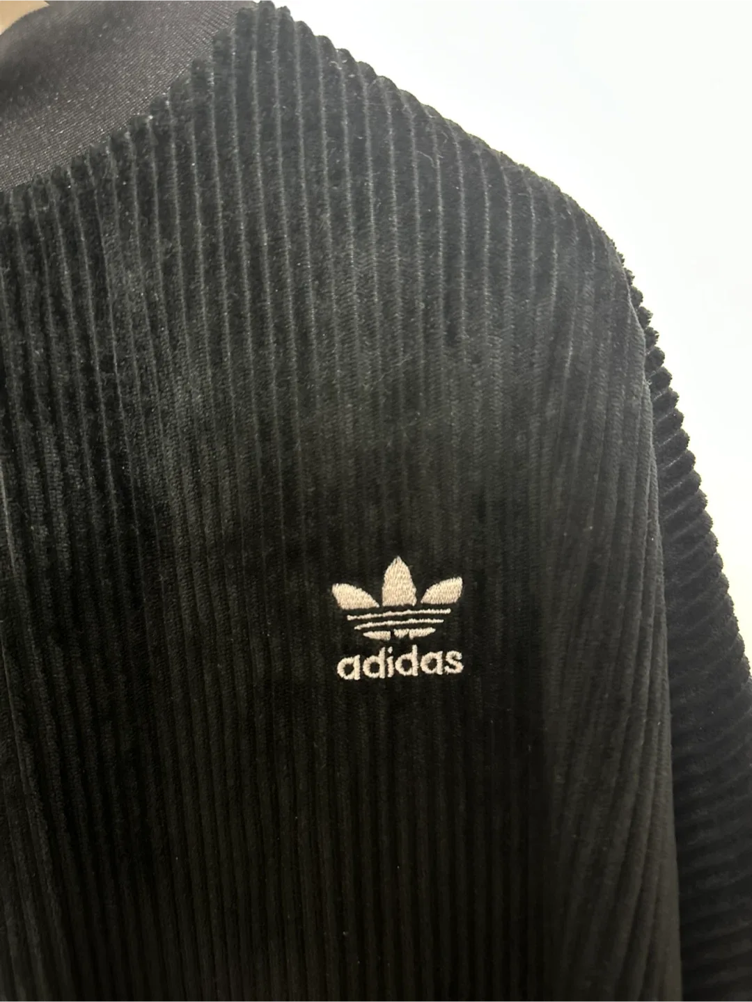 Adidas Black Corduroy Pullover - Size Large image indicator(2)