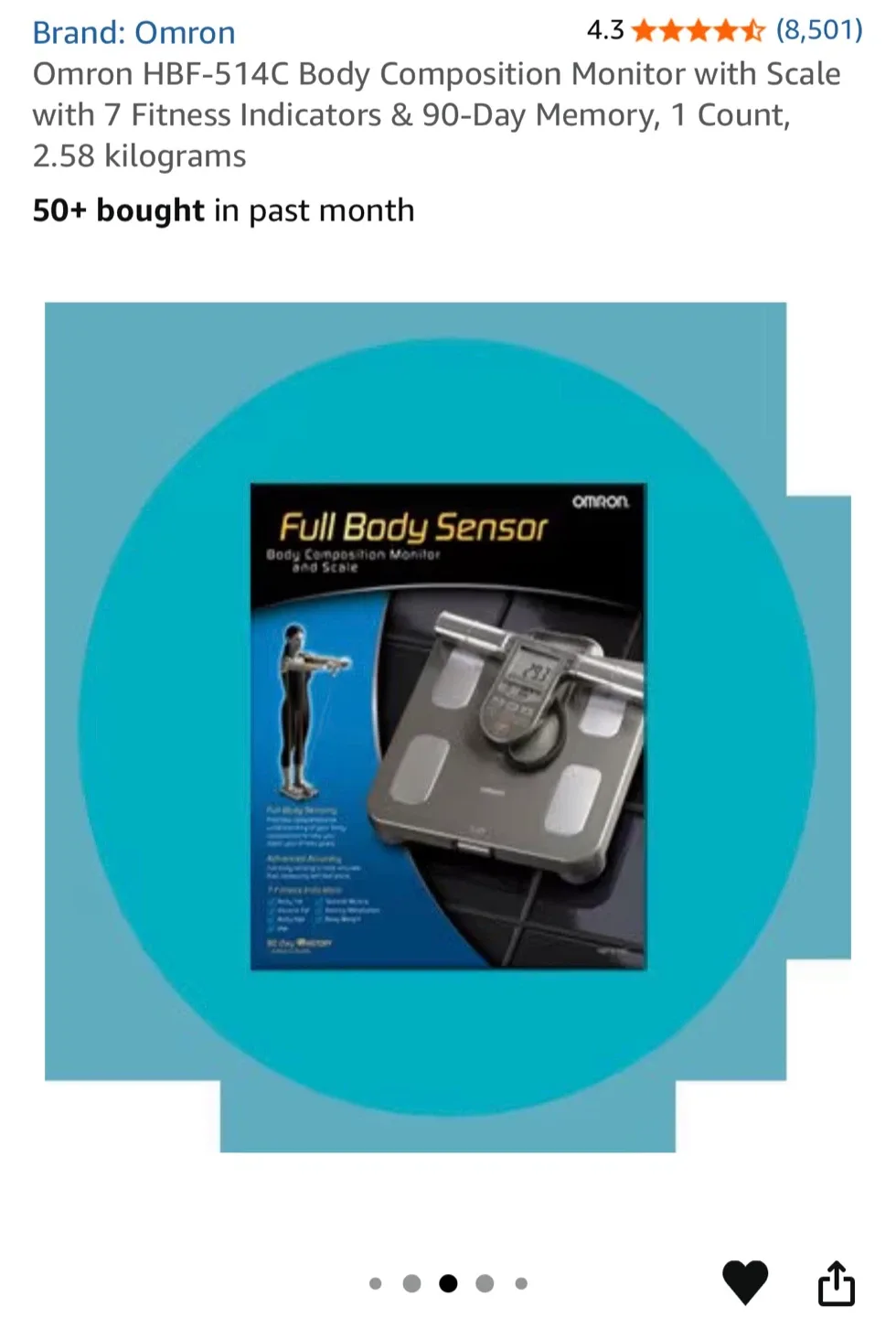 Omron HBF-514C Body Composition Monitor Scale image indicator(2)