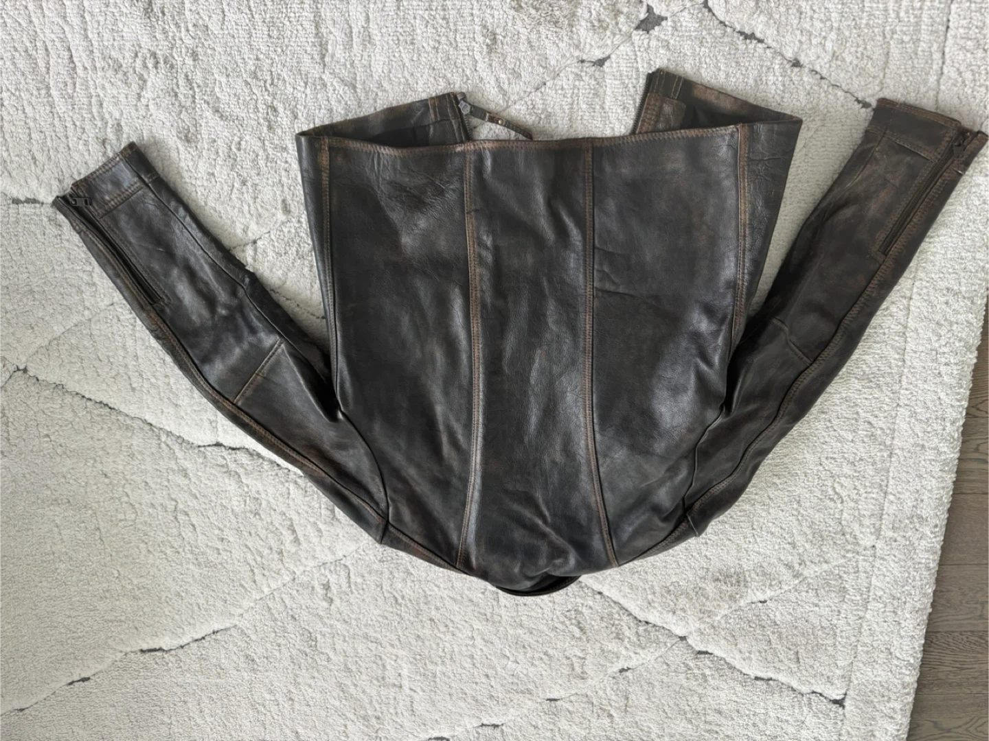 Brown Leather Jacket - photo 2
