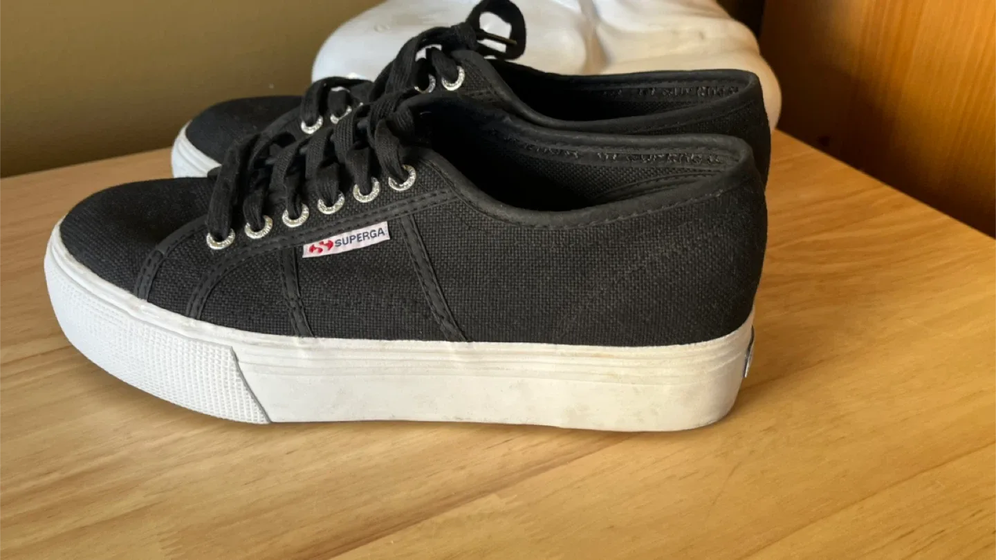 Superga Black Platform Sneakers image indicator(3)