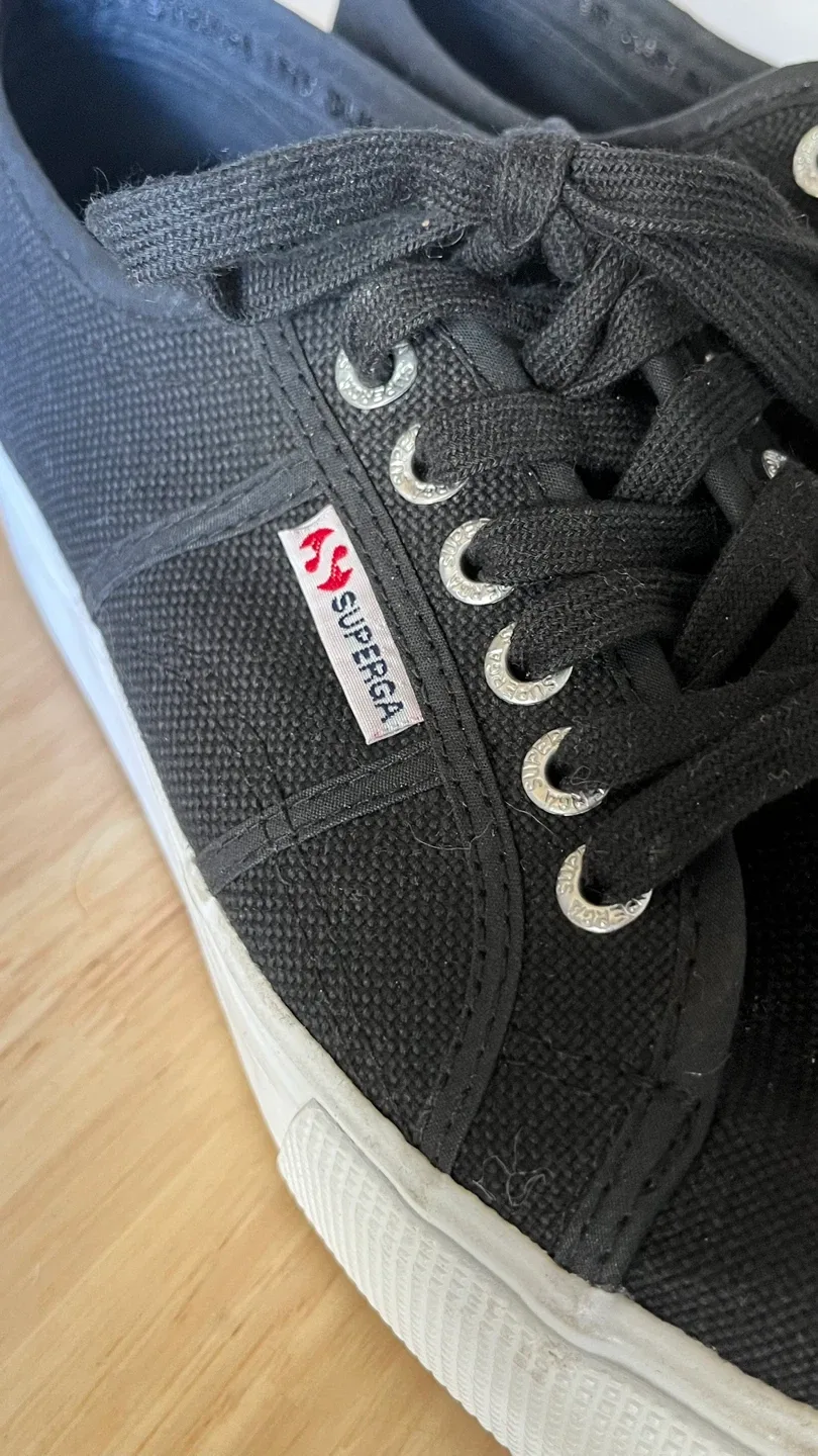 Superga Black Platform Sneakers image indicator(2)