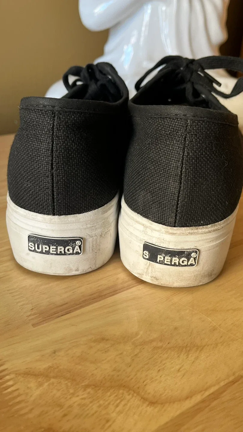 Superga Black Platform Sneakers image indicator(4)