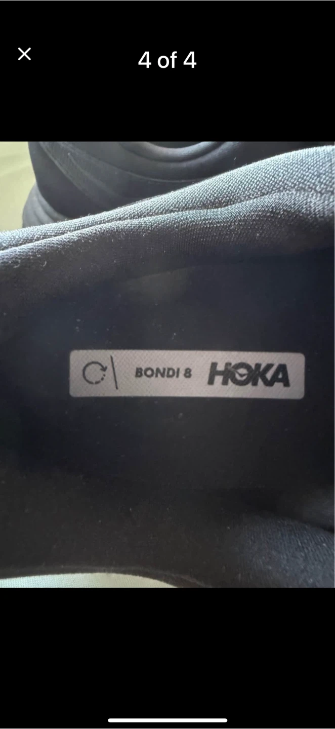 Hoka Bondi 8 All Black Running Shoes - photo 4