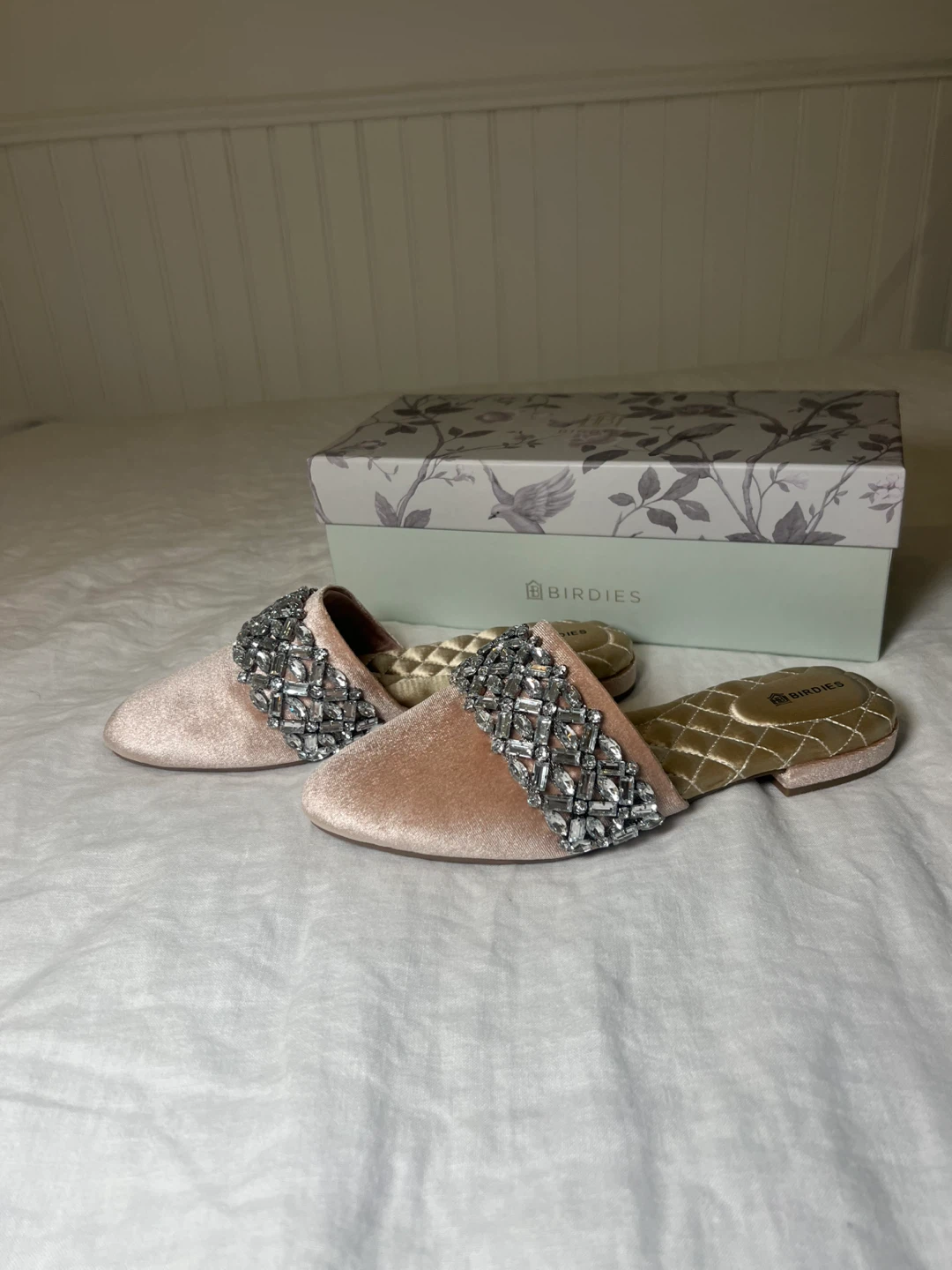 Velvet Slippers, Size 7.5 - photo 3
