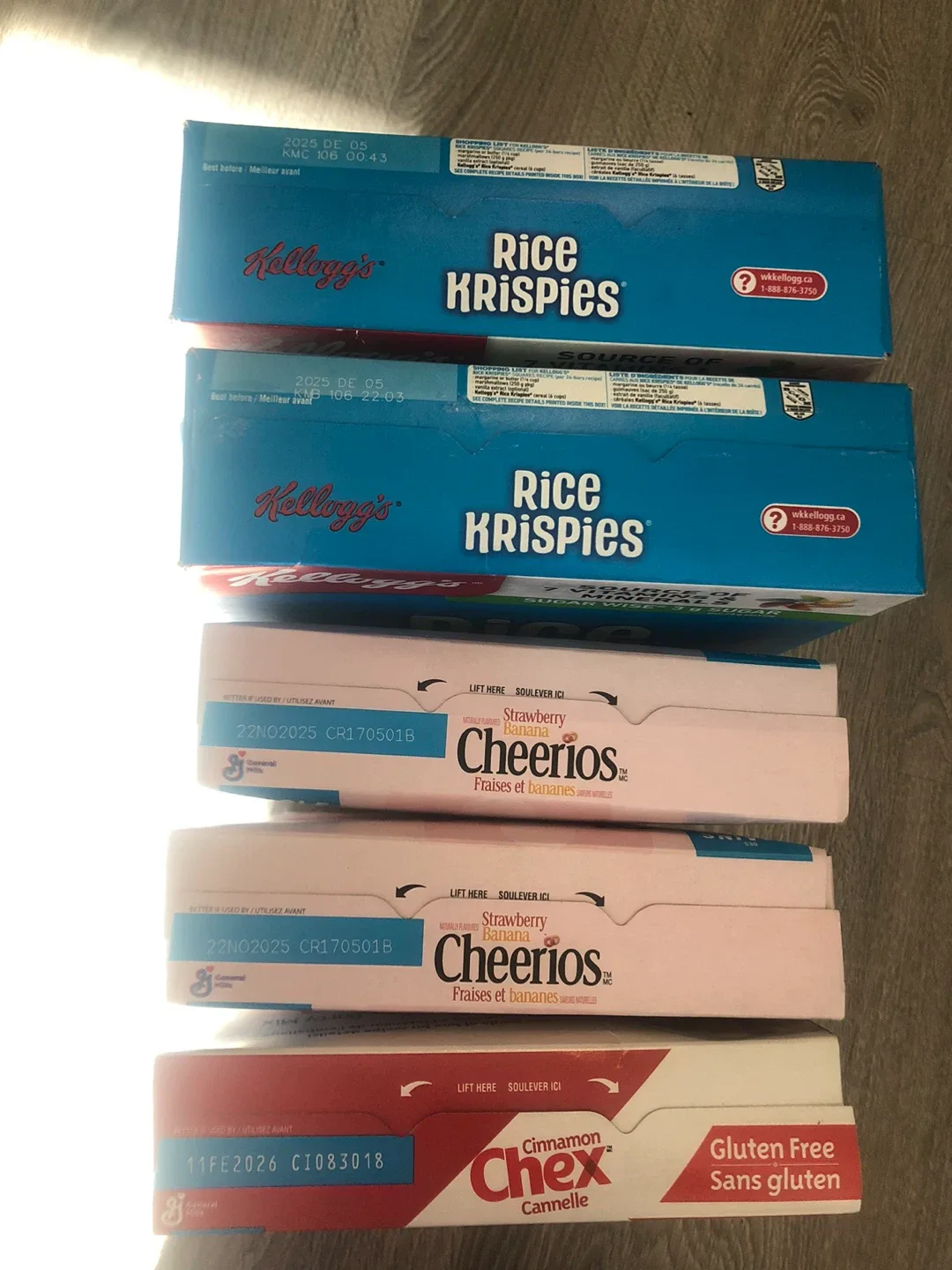 Variety Pack Cereal Boxes (5 boxes) image indicator(2)