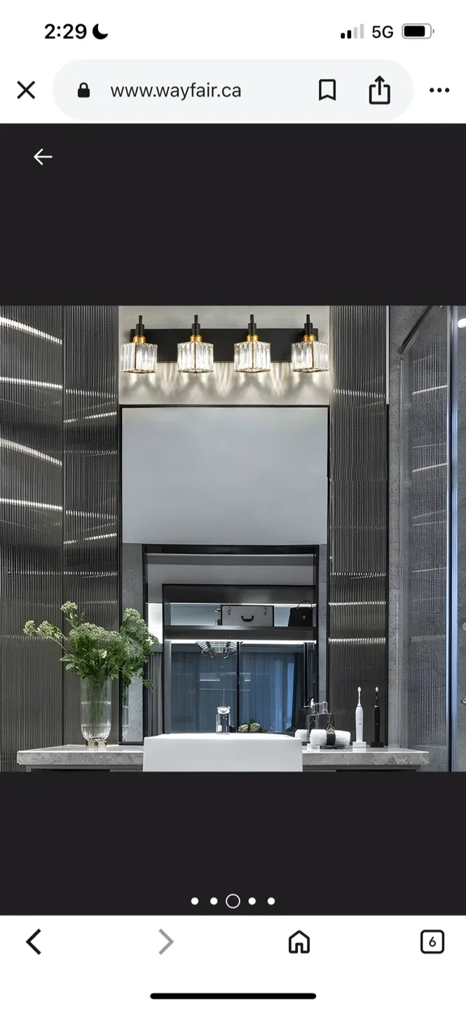 Brand New 4-Light Vanity Light Fixture - Bathroom Lighting image indicator(4)