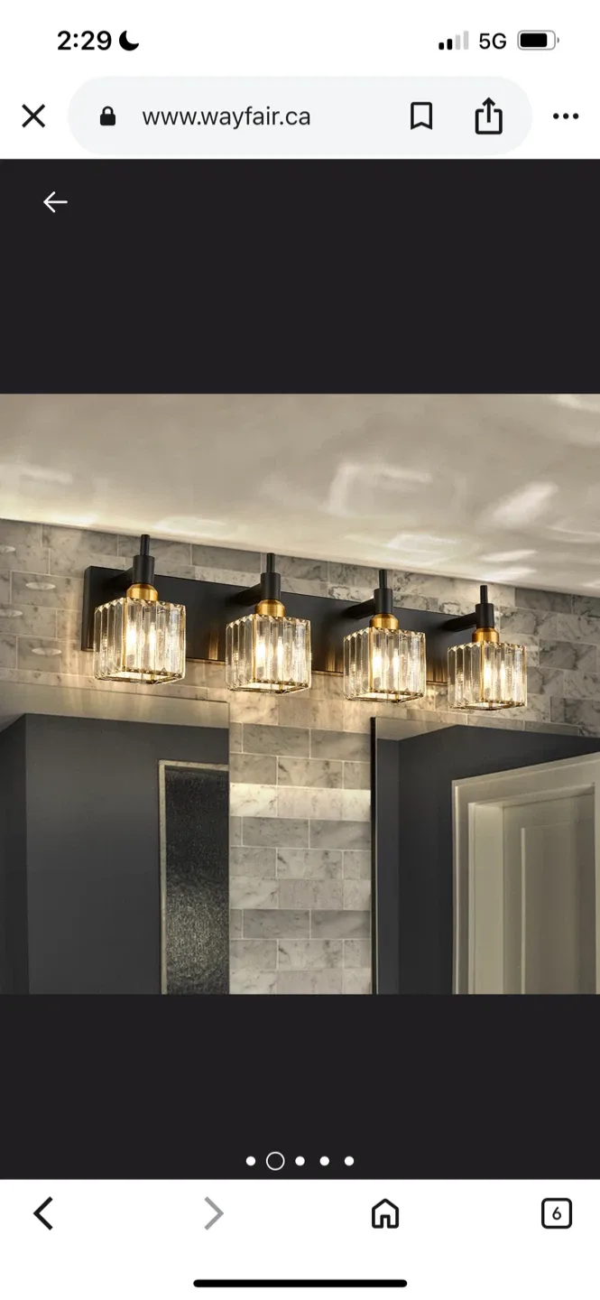 Brand New 4-Light Vanity Light Fixture - Bathroom Lighting image indicator(2)