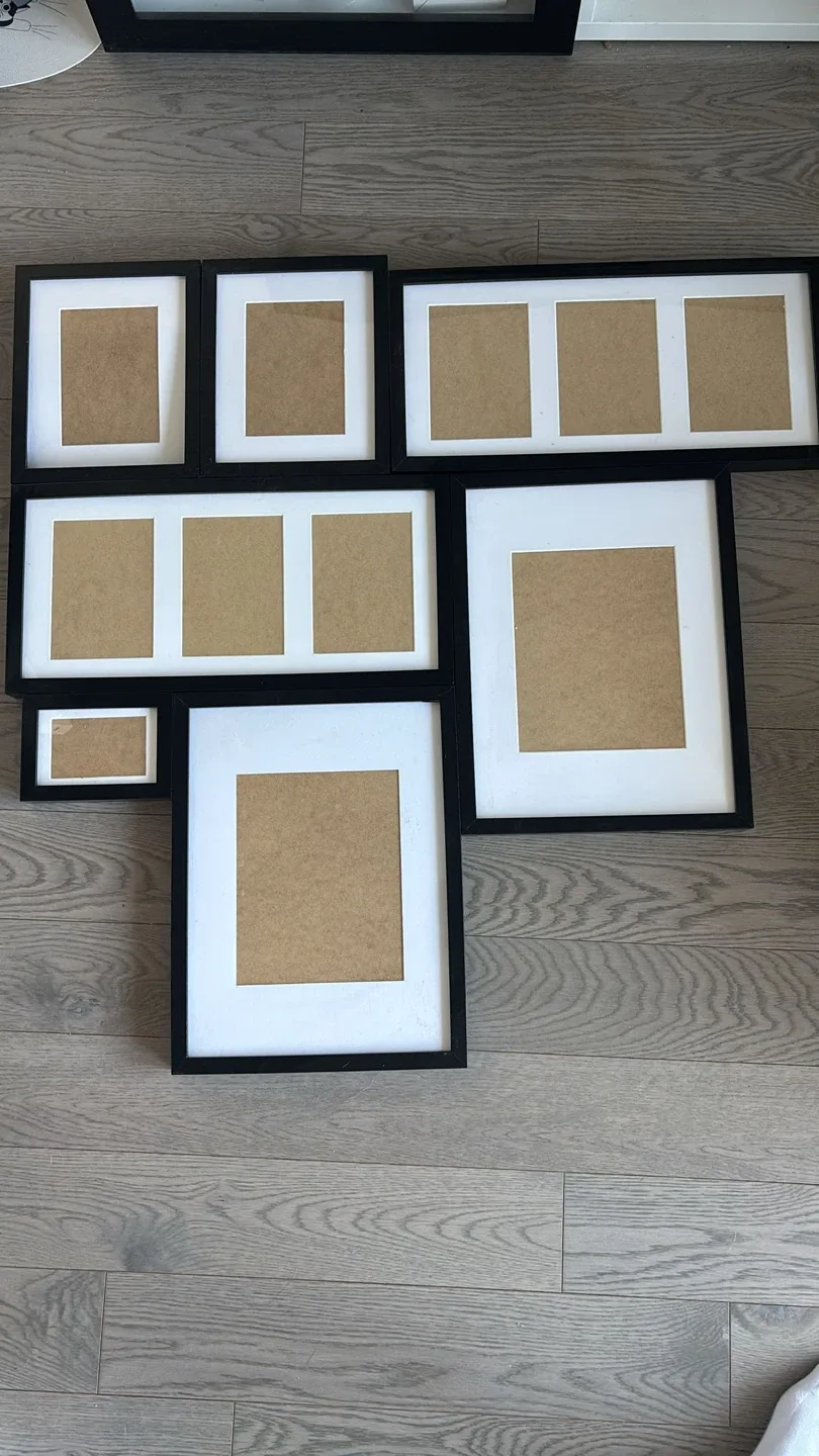 IKEA Black Picture Frame Set