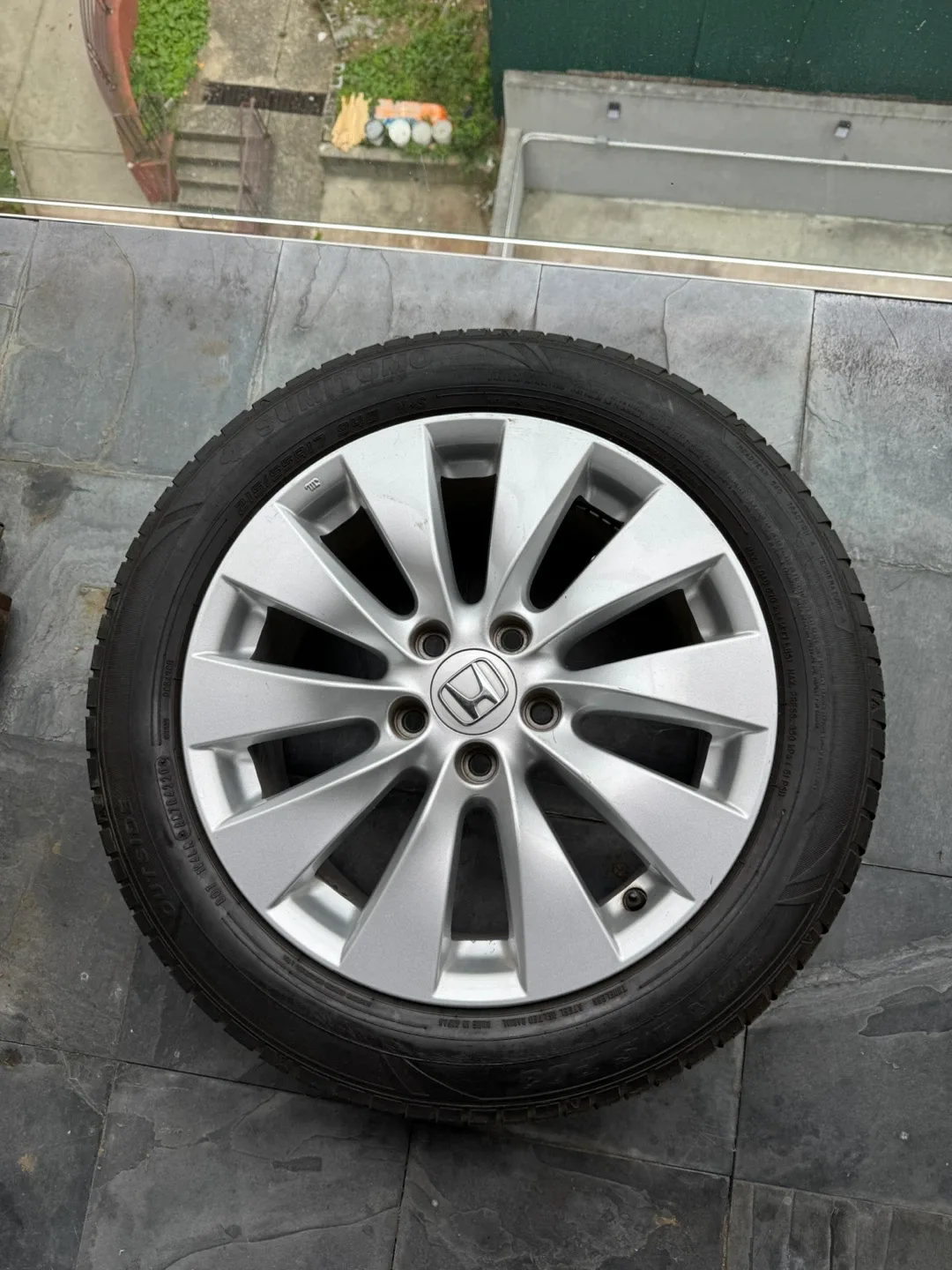 Honda Silver Wheel & Tire