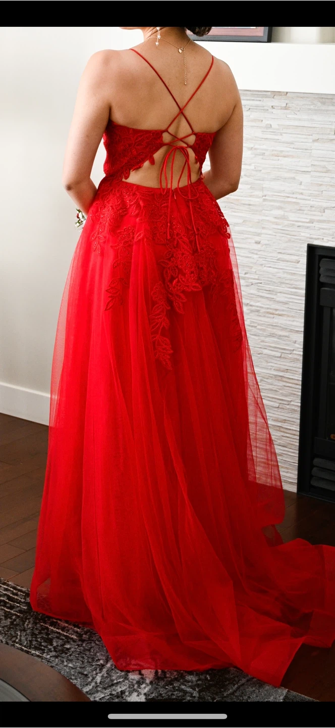 Martine Willem size 2 Red Prom Dress - photo 3