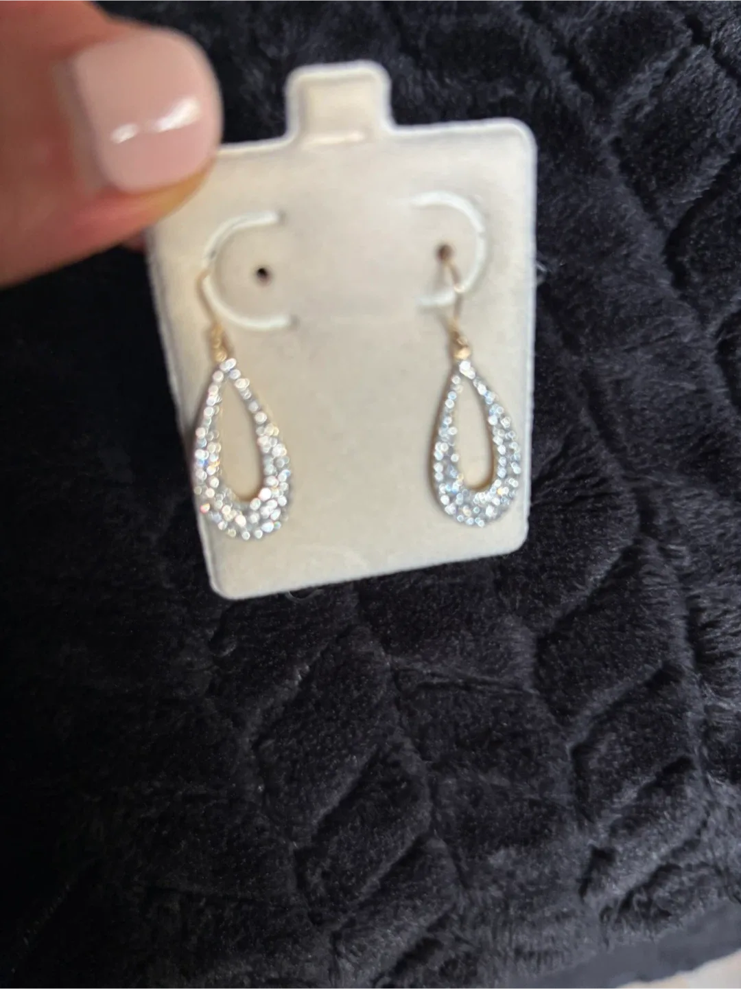 14K Gold Teardrop Dangle Earrings image indicator(5)