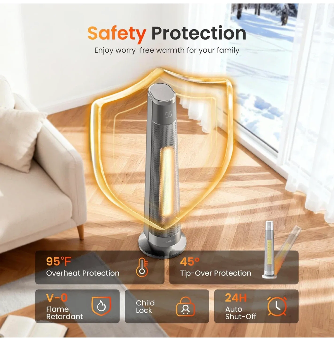 Space Heater - 5-in-1 Versatile Modes image indicator(5)