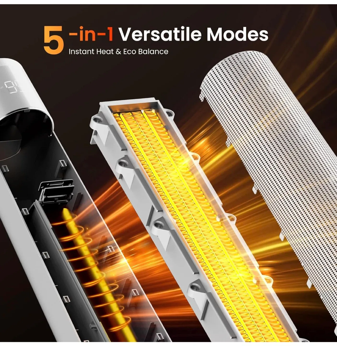 Space Heater - 5-in-1 Versatile Modes image indicator(4)