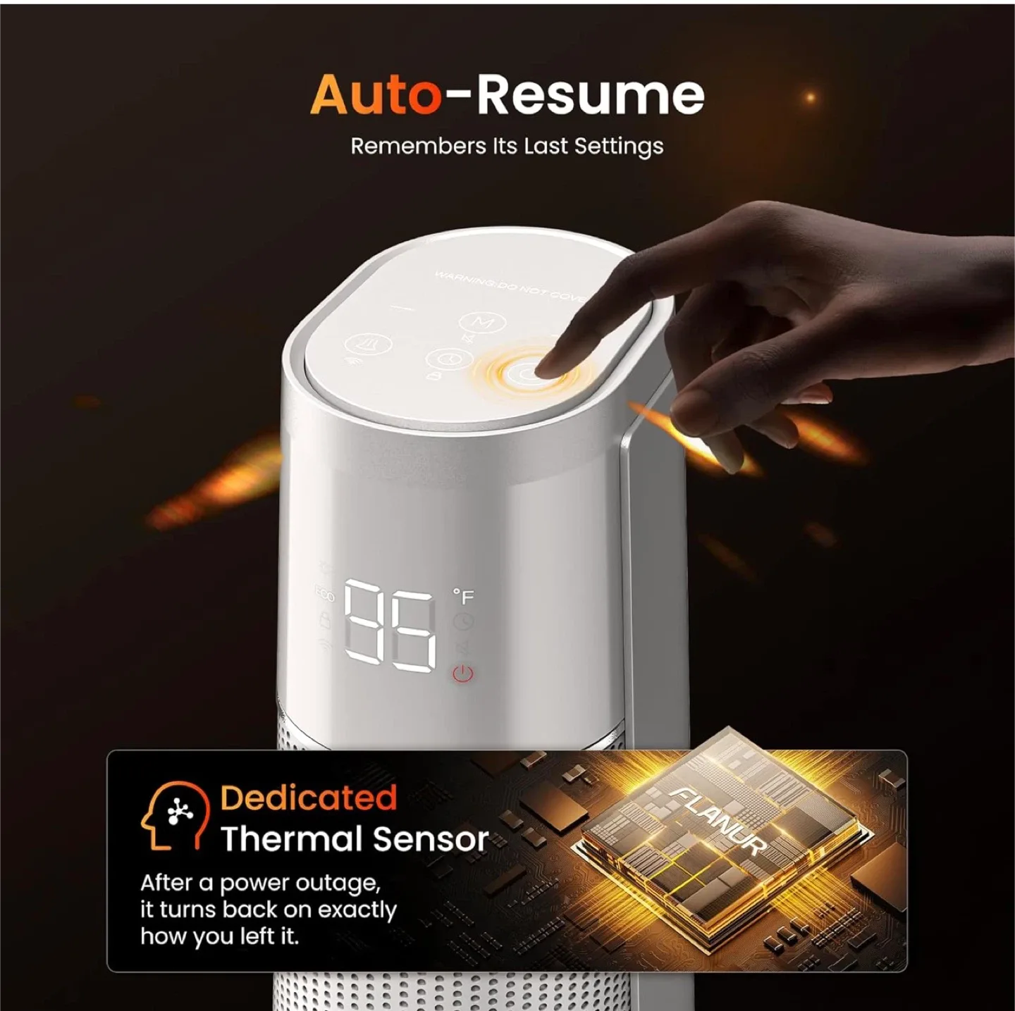 Space Heater - 5-in-1 Versatile Modes image indicator(8)