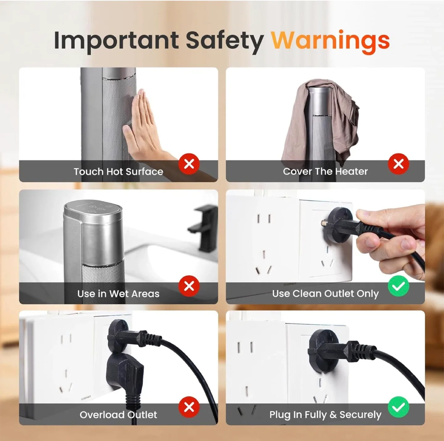 Space Heater - 5-in-1 Versatile Modes image indicator(9)