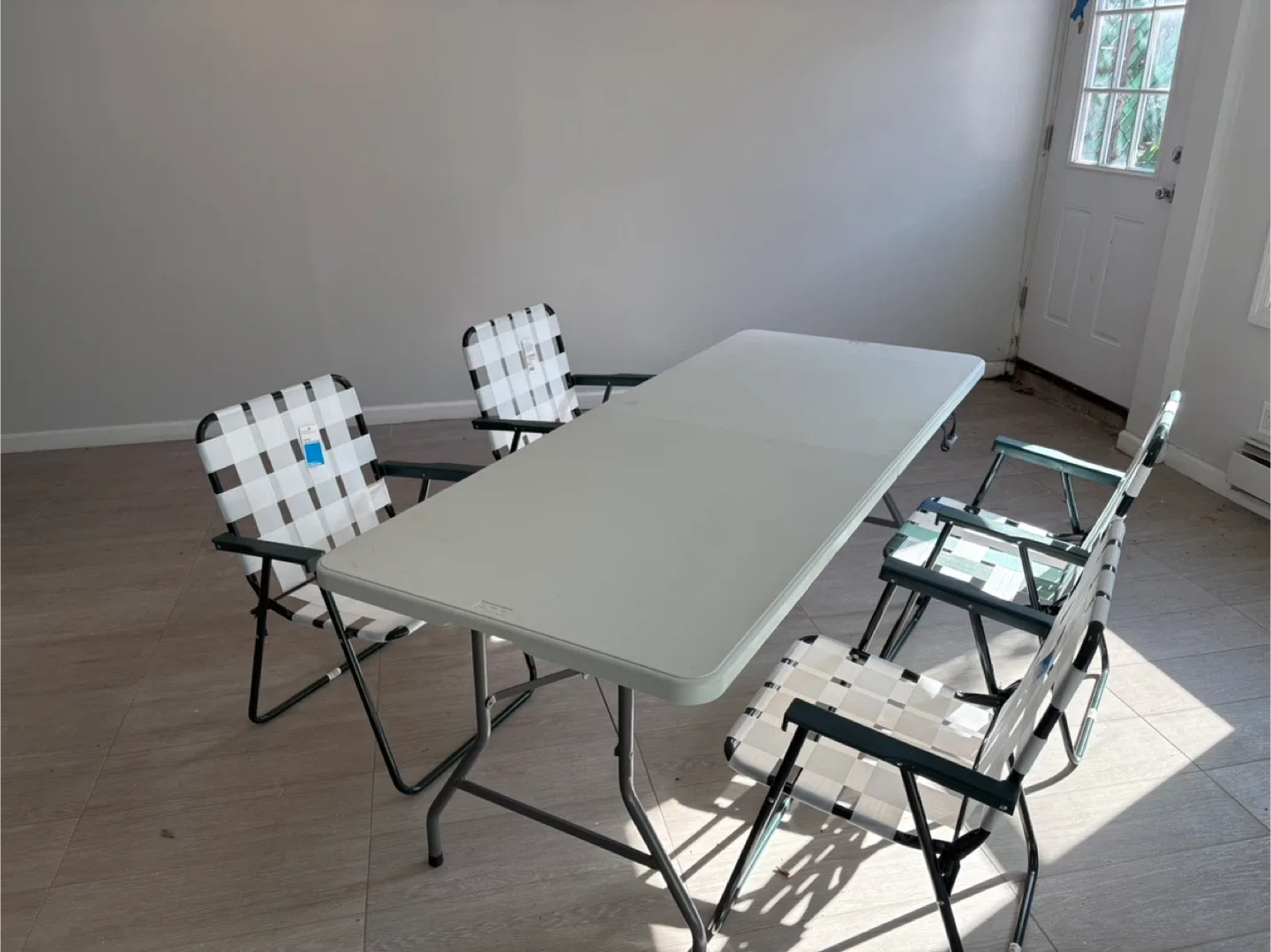 Move out sale - 4 x Room Essentials Folding Web Strap Chair image indicator(3)