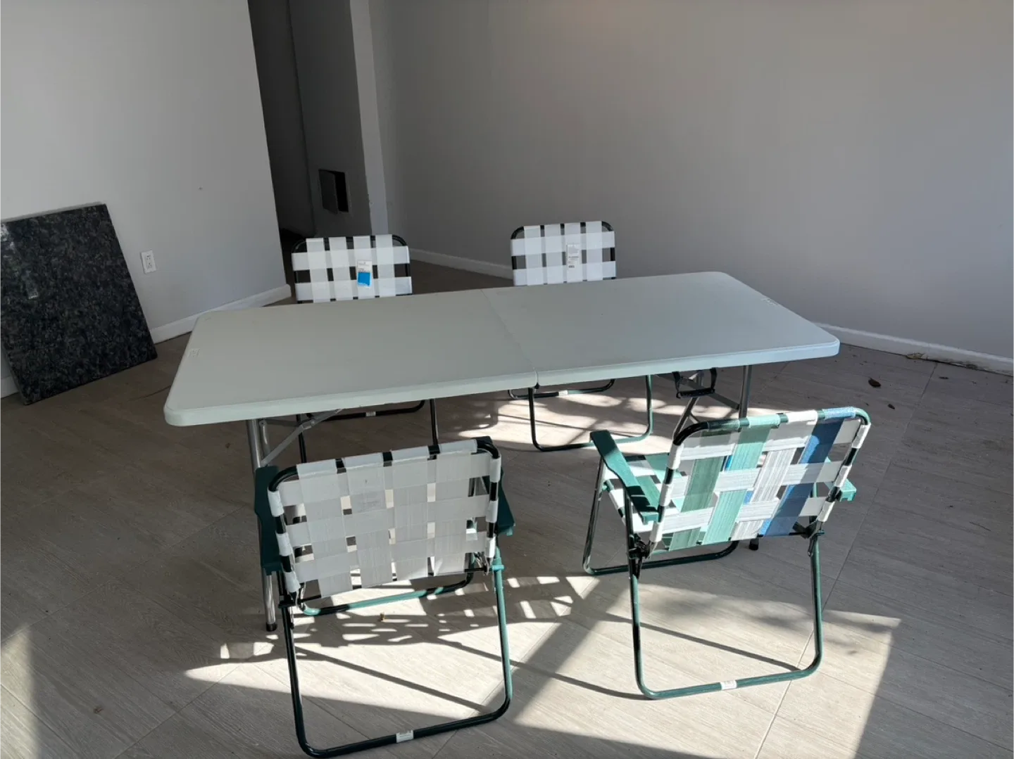 Move out sale - 4 x Room Essentials Folding Web Strap Chair image indicator(2)