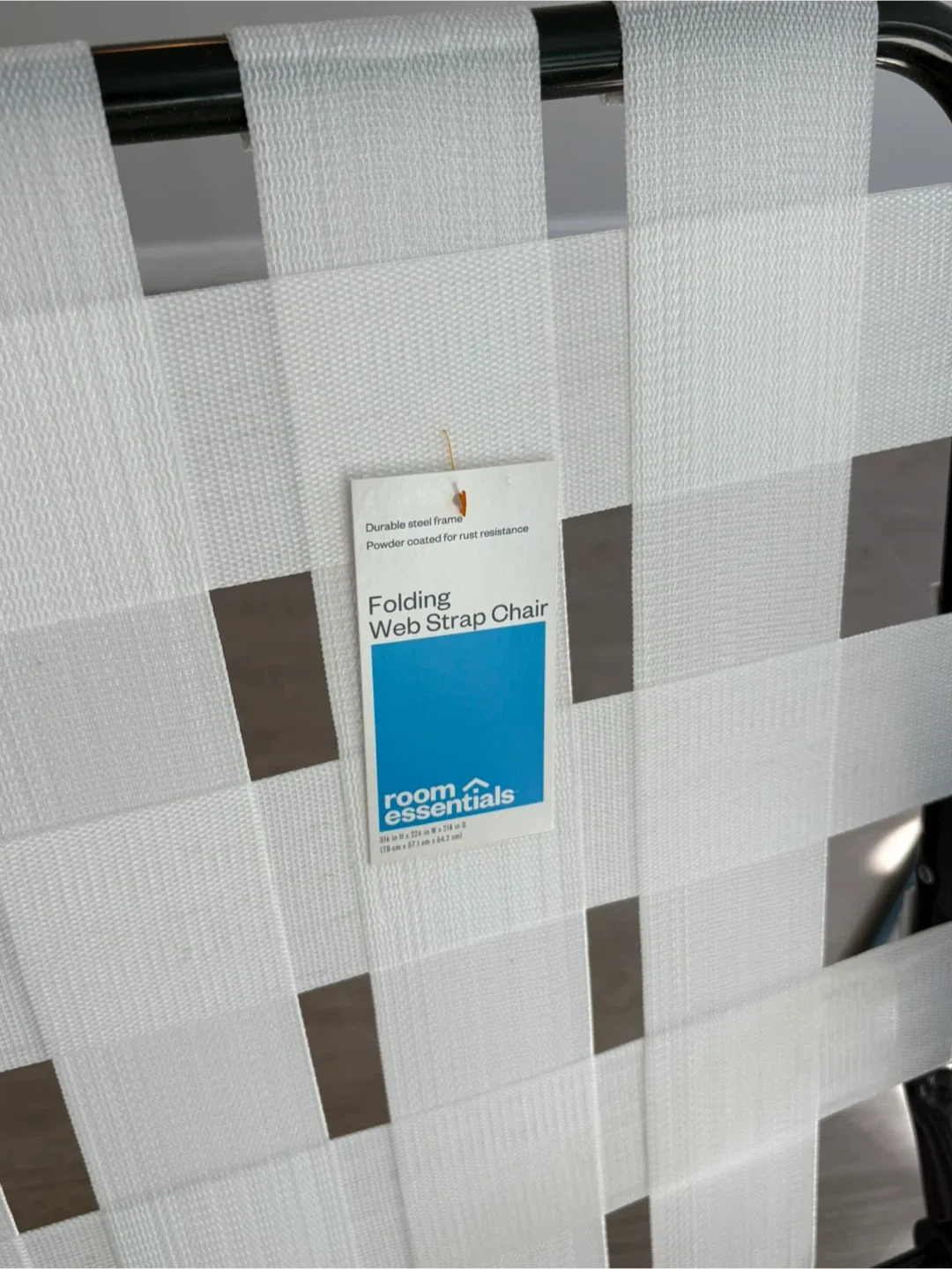 Move out sale - 4 x Room Essentials Folding Web Strap Chair image indicator(4)