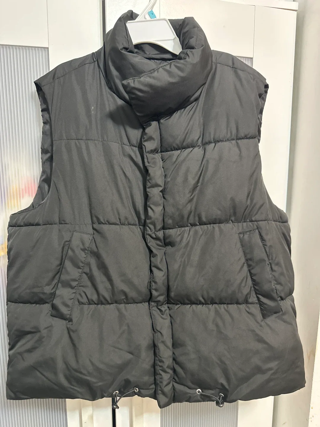 SHEIN Black Puffer Vest - Size S