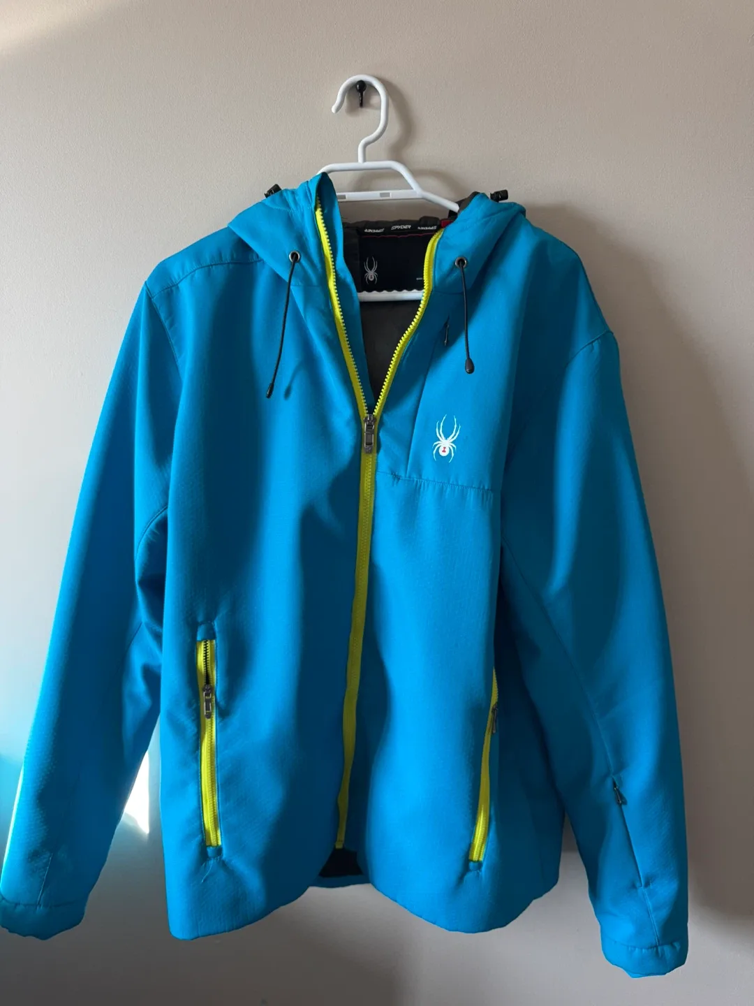 Mens Spyder Blue & Yellow Jacket - Size L