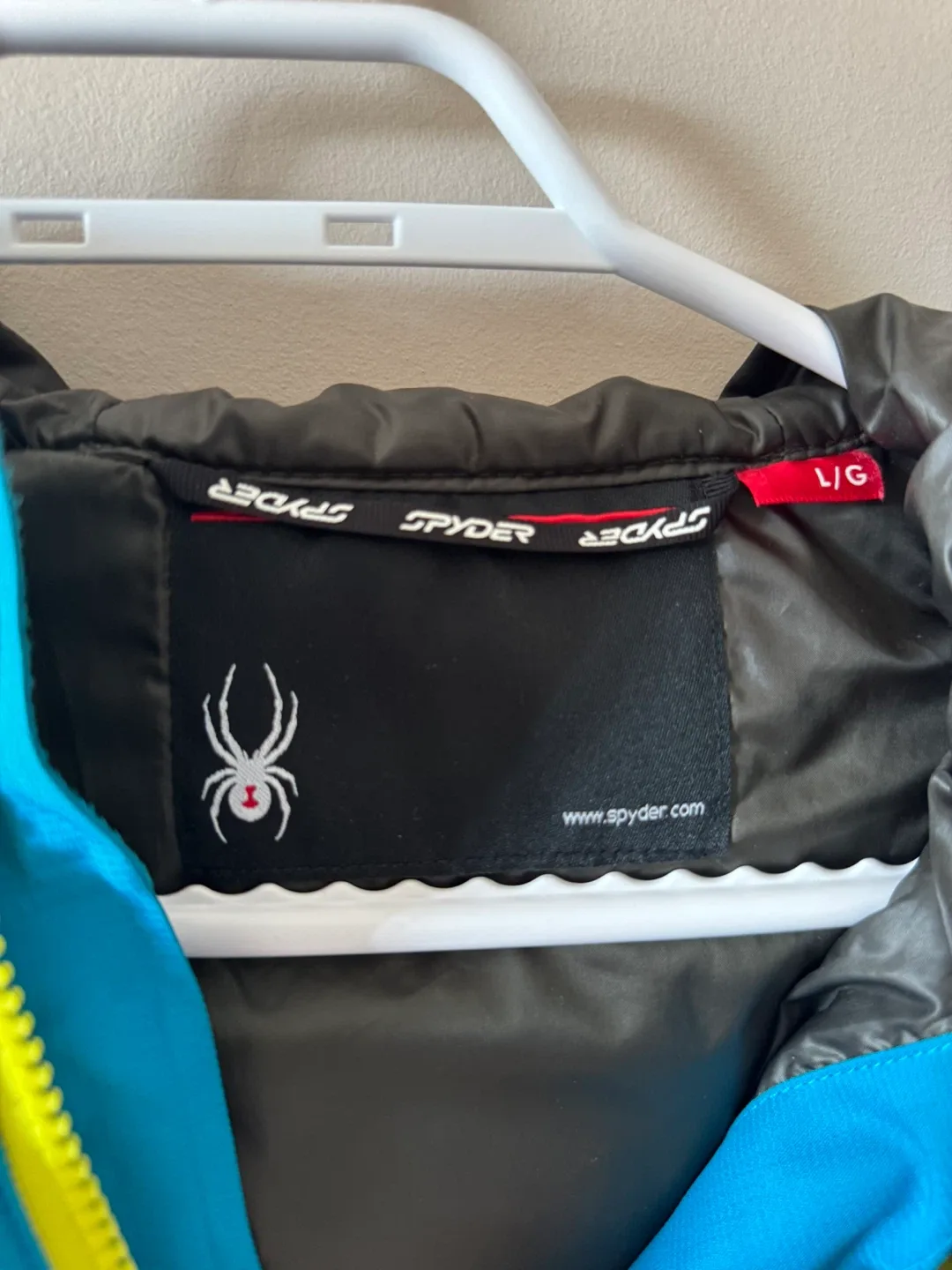 Mens Spyder Blue & Yellow Jacket - Size L image indicator(2)