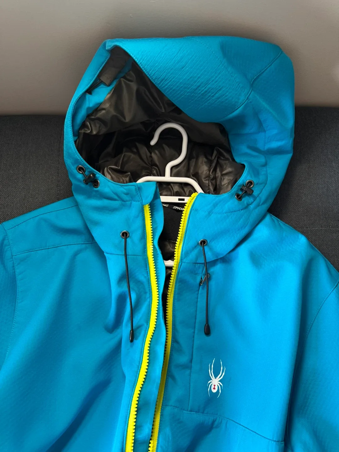 Mens Spyder Blue & Yellow Jacket - Size L image indicator(3)