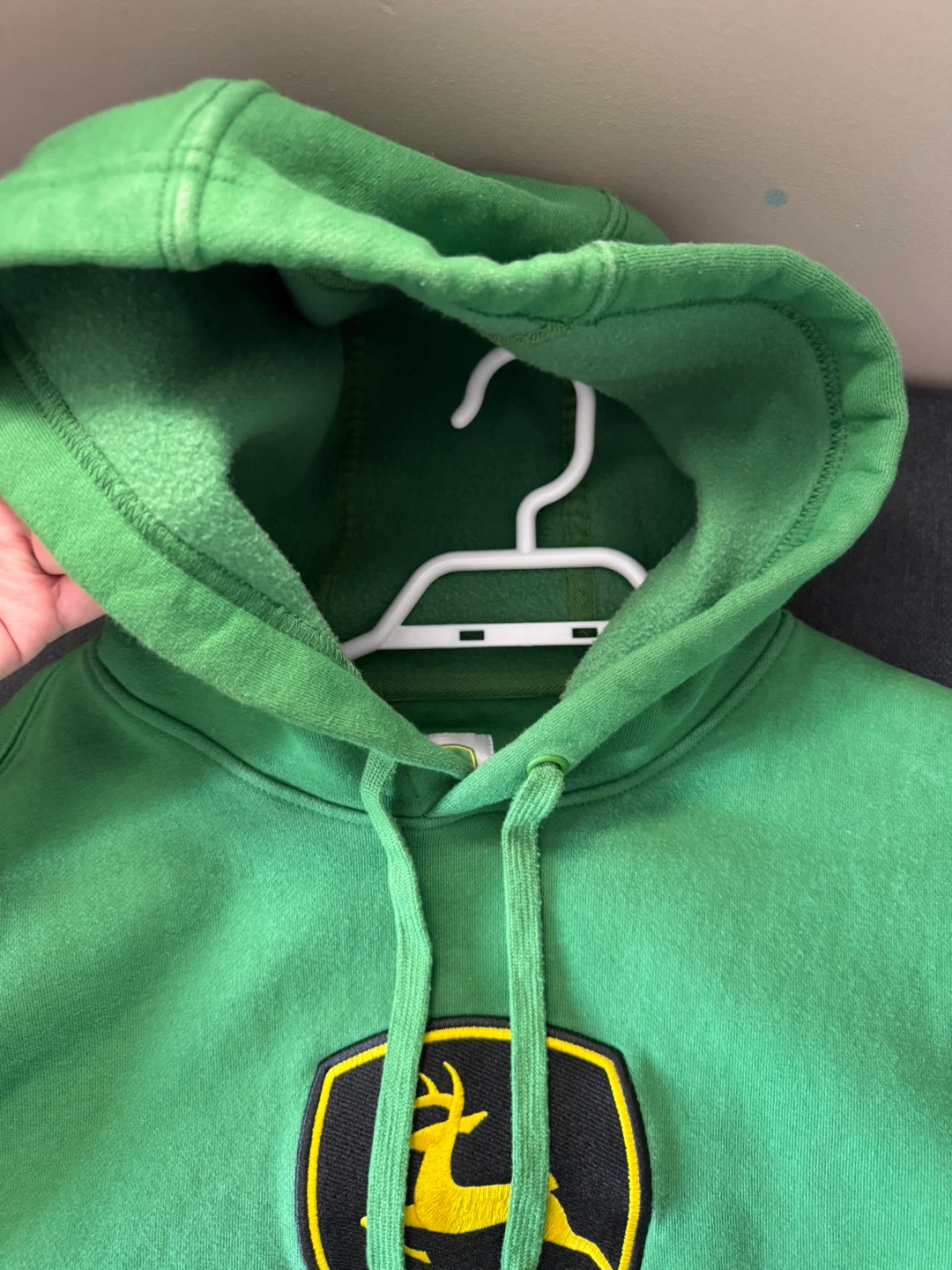 Mens John Deere Green Hoodie - Size Large - photo 3