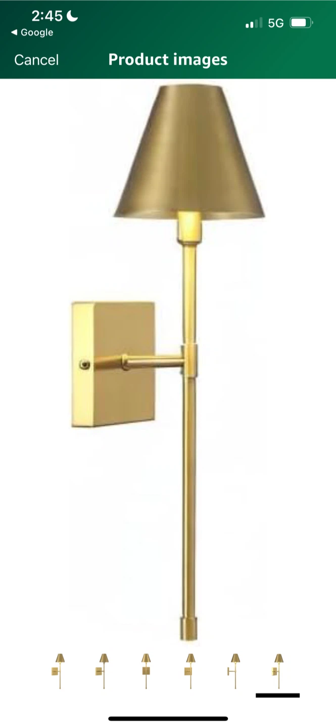 Brand New Gold Wall Sconce Lighting Fixture - photo 5