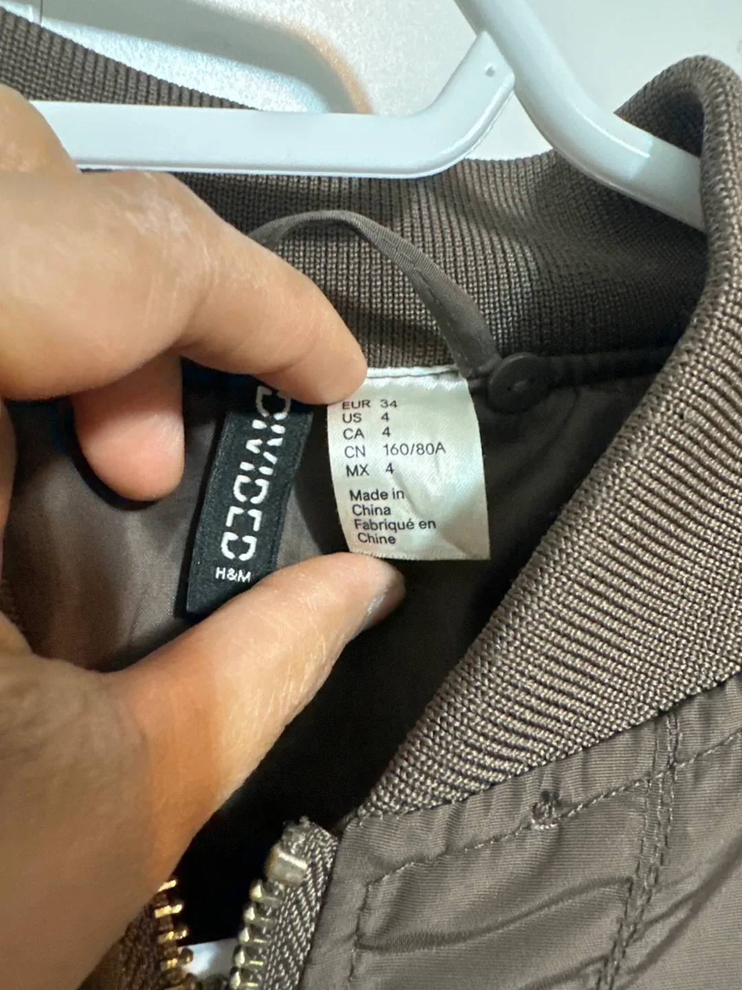 H&M Divided Brown Bomber Jacket - Size US 4 image indicator(2)