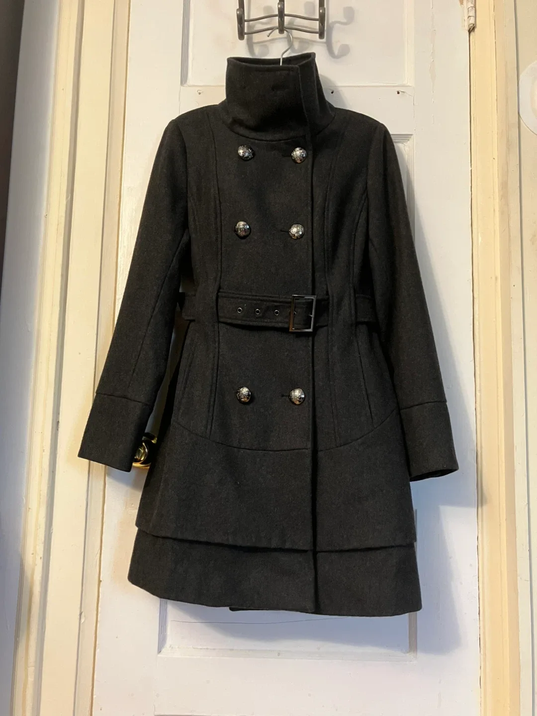 Guess Wool Blend Coat - Size S