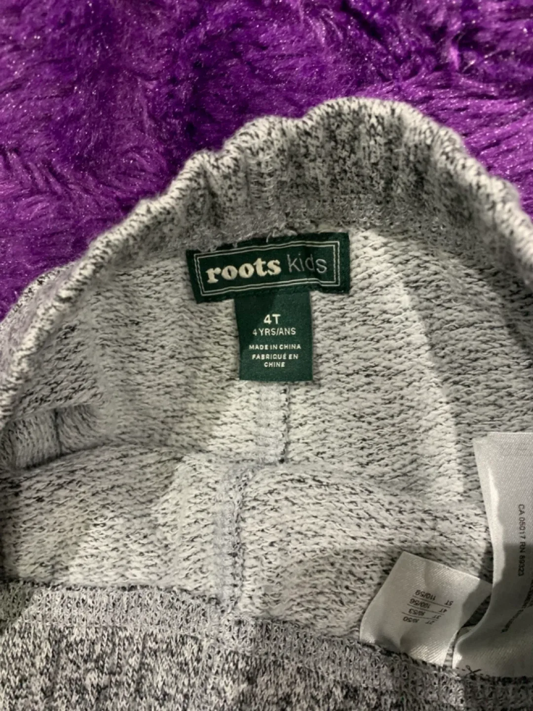 Roots Kids 4T Grey Sweatpants image indicator(2)