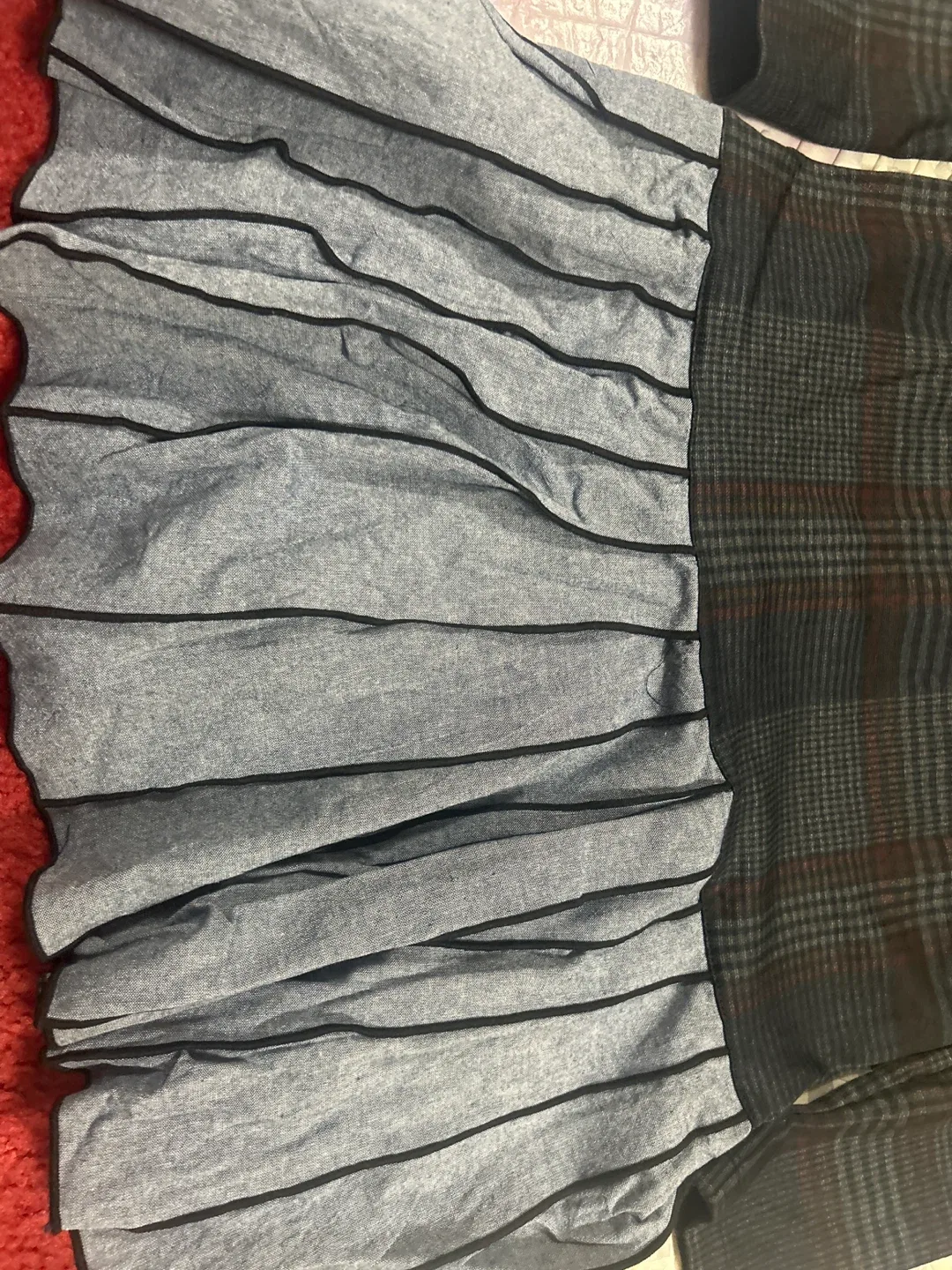 LANOOSH Dress - Plaid & Blue image indicator(3)